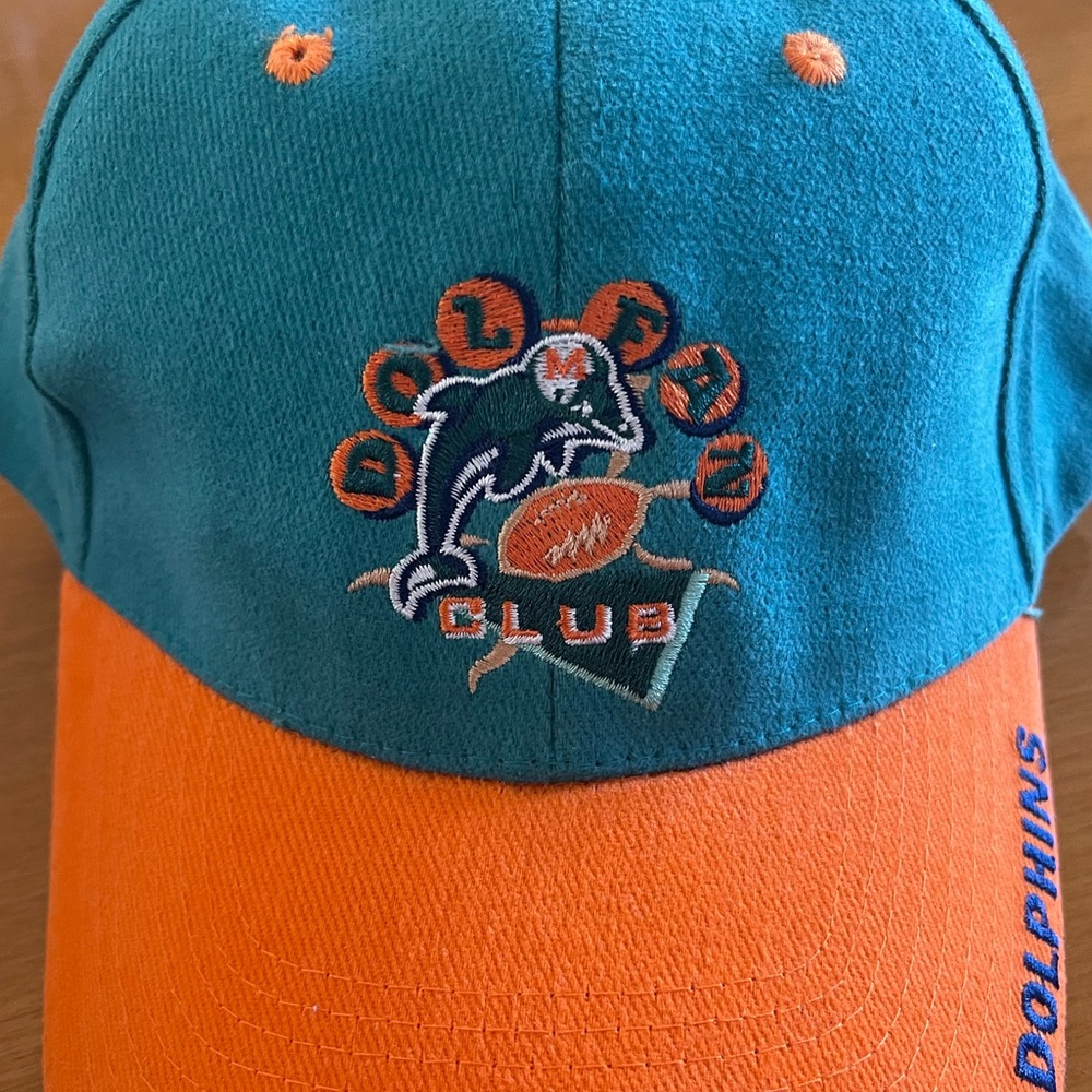 RARE VINTAGE MIAMI DOLPHINS DOL-FAN FAN CLUB HAT (Late 90’s to early2000’s)